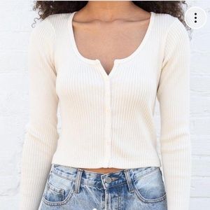 brandy melville cropped cardigan